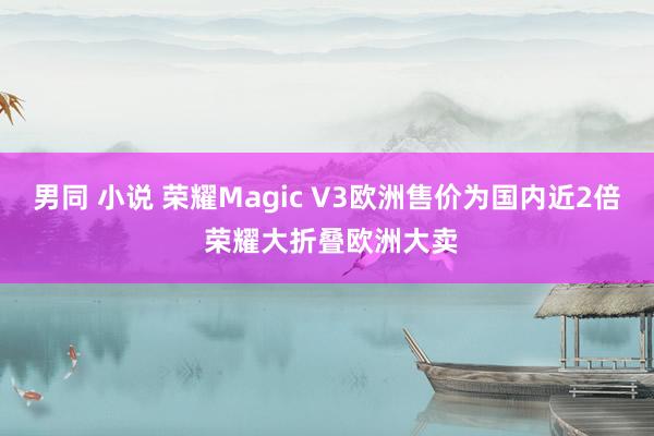 男同 小说 荣耀Magic V3欧洲售价为国内近2倍 荣耀大折叠欧洲大卖