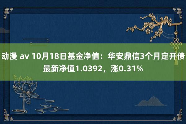 动漫 av 10月18日基金净值：华安鼎信3个月定开债最新净值1.0392，涨0.31%