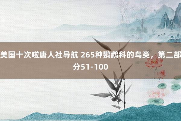 美国十次啦唐人社导航 265种鹦鹉科的鸟类，第二部分51-100