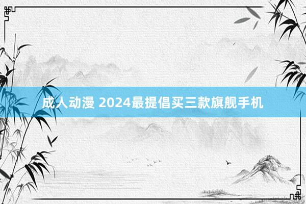 成人动漫 2024最提倡买三款旗舰手机