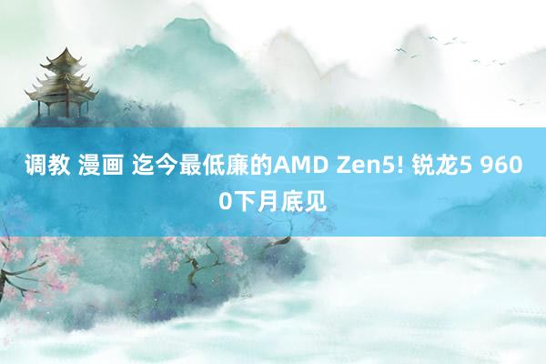 调教 漫画 迄今最低廉的AMD Zen5! 锐龙5 9600下月底见