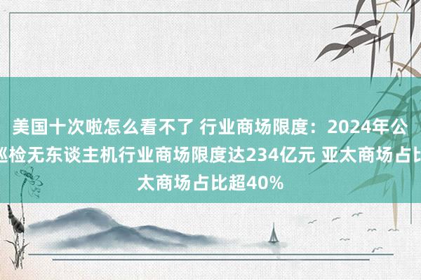 美国十次啦怎么看不了 行业商场限度：2024年公共电力巡检无东谈主机行业商场限度达234亿元 亚太商场占比超40%