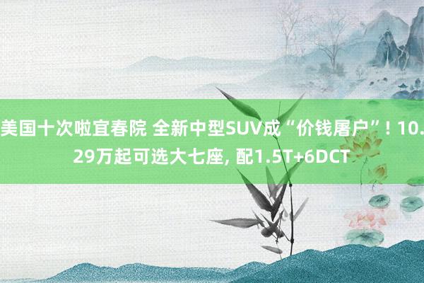 美国十次啦宜春院 全新中型SUV成“价钱屠户”! 10.29万起可选大七座， 配1.5T+6DCT