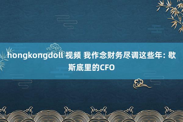 hongkongdoll 视频 我作念财务尽调这些年: 歇斯底里的CFO